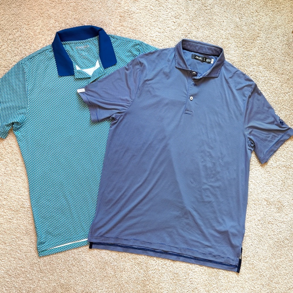 Golf Polo Shirts set of Two - Bonobos and RLX Ralph Lauren Size men’s L